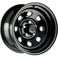 Series 98 Black Steel Wheel, 5/5.5 (5/139.7) 16x10 x4