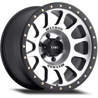 Method NV 305 Black/Machine 6/5.5 (6/139.7) 17x8.5