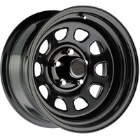Series 52 Black Steel Wheel, 5/5.5 (5/139.7) 16x7