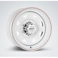 Speedy White Wheel, 6/5.5 (6/139.7) 15x8