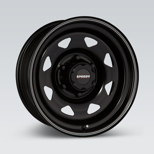 Speedy Black Wheel, 5/6.5 (5/165.1) 15x7 x4